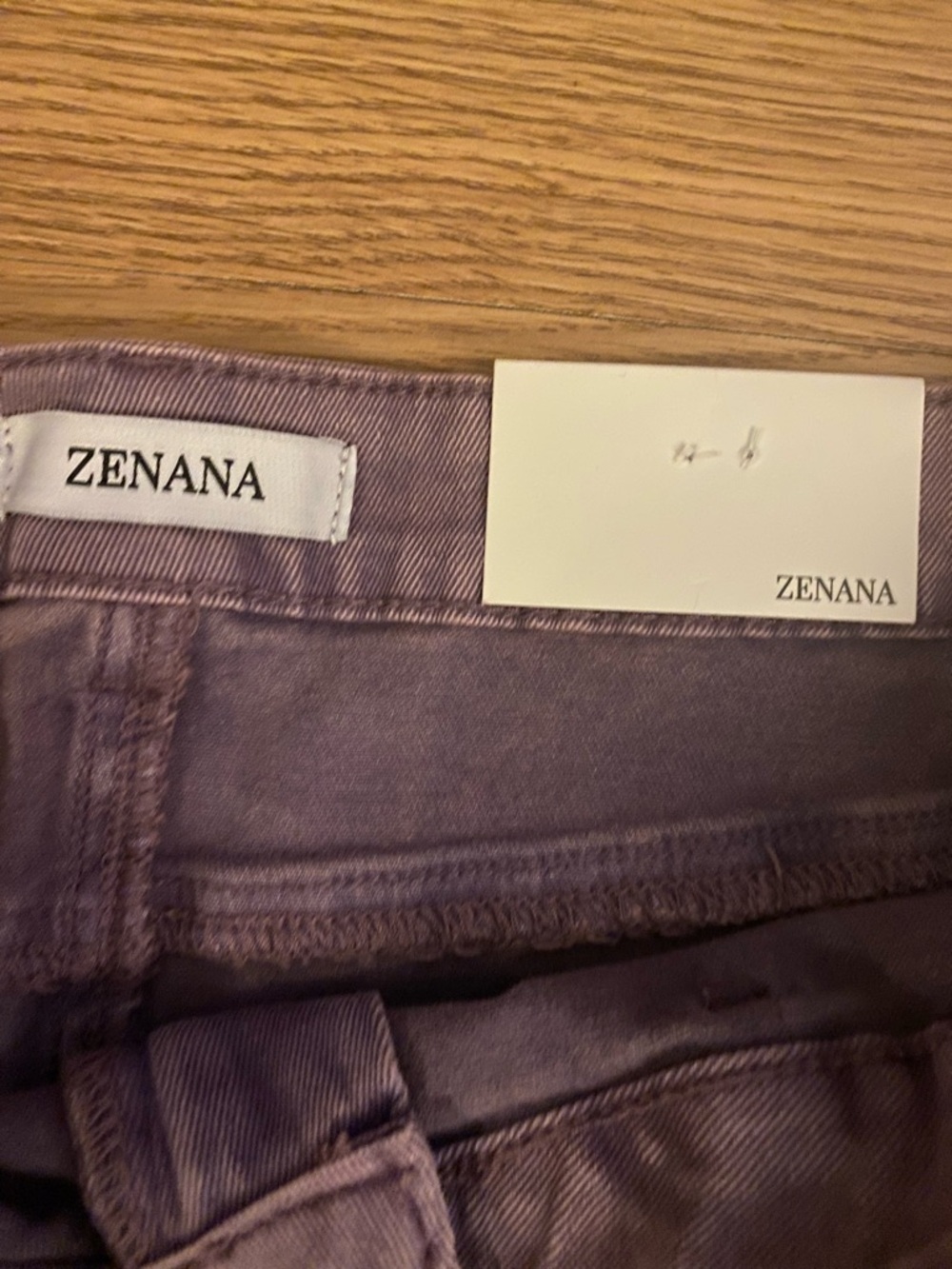 Zenana Outfitters Lavender Wide-Leg Jeans for Women: Size Large - Picture 5 of 9